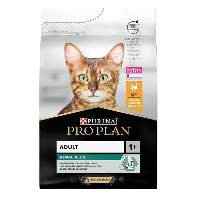 Proplan Kedi Adult (Yetişkin) Renal Plus Tavuk Eti (Chıcken) 3 Kg