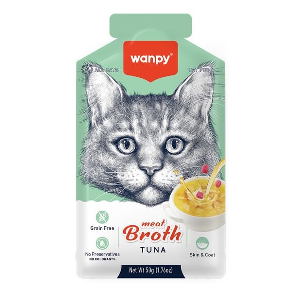 Pıwp-093 Wanpy Kediler İçin Ton Balığı Eti Çorbası 50 Gr × 12 Adet
