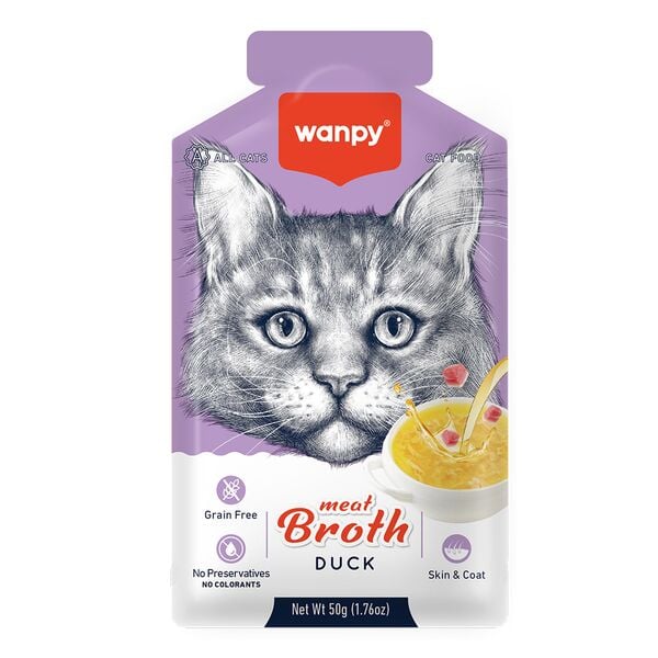 Pıwp-096 Wanpy Kediler İçin Ördek Eti Çorbası 50 Gr × 12 Adet