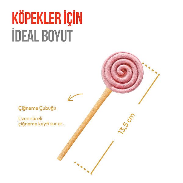 Wanpy Pıwp-221 Köpekler İçin Dondurularak Kurutulmuş Lollıpop - Yaban Mersinli - 6 G × 10'lu