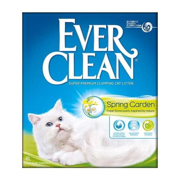 Ever Clean Sprıng Garden (Taze Çiçek Kokulu) Topaklanan Kedi Kumu 6 Lt
