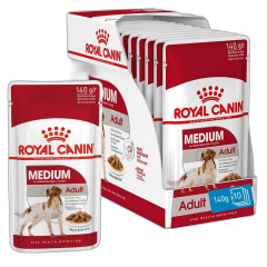 Royal Canın Medıum Adult Köpek Yaş Maması 140 g ( 10'lu Paket )