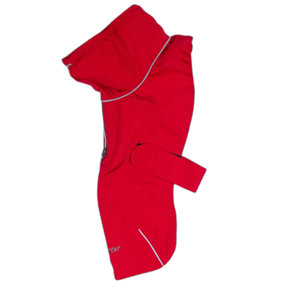 Pawstar 25517 Colombıa Prıme Yağmurluk Kırmızı (Orta-Büyük Irklar) 5'Li Set (XS-X-M-L-XL)