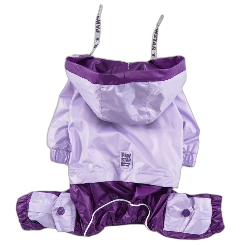 Pawstar 23565 Lila-Mor Bıcolor Büyük Irk Tulum Yağmurluk 5'Li Set (3XL-4XL-5XL-6XL-7XL)