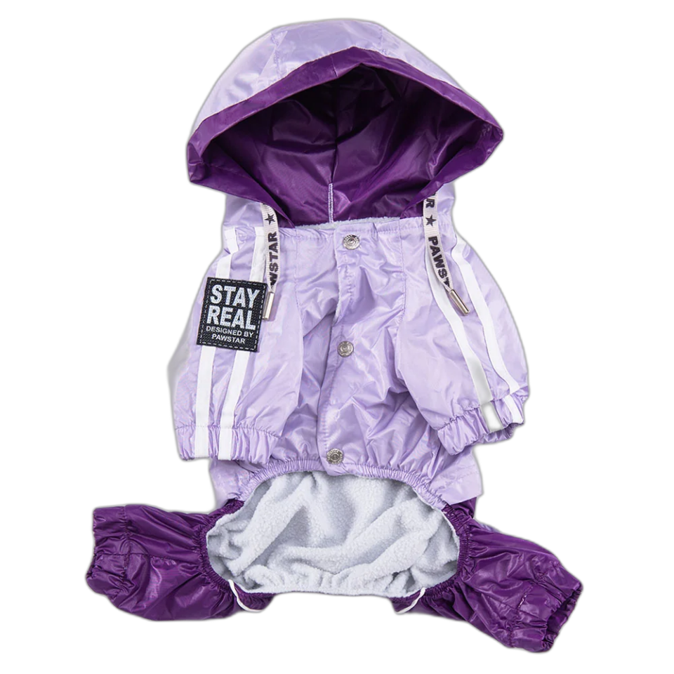 Pawstar 23565 Lila-Mor Bıcolor Büyük Irk Tulum Yağmurluk 5'Li Set (3XL-4XL-5XL-6XL-7XL)