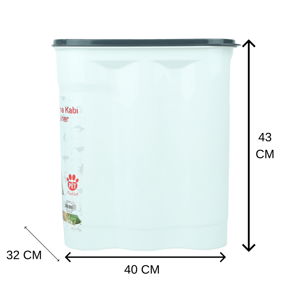 Irak Plastik Mama Saklama Kabı 5.8 Lt 24 Adet (PT285)