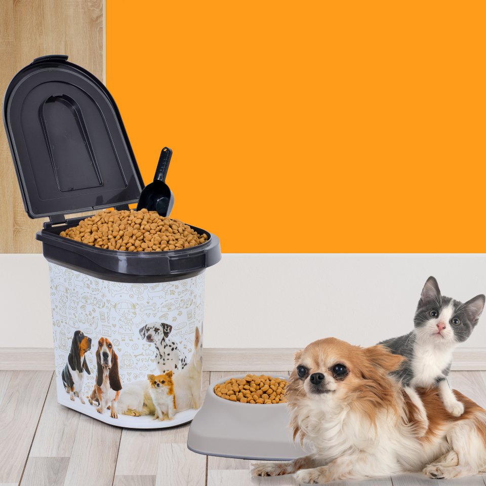 Irak Plastik Mama Kovası 33 Lt 5'Li Tekerlekli Fitilli Kapat (PT280)