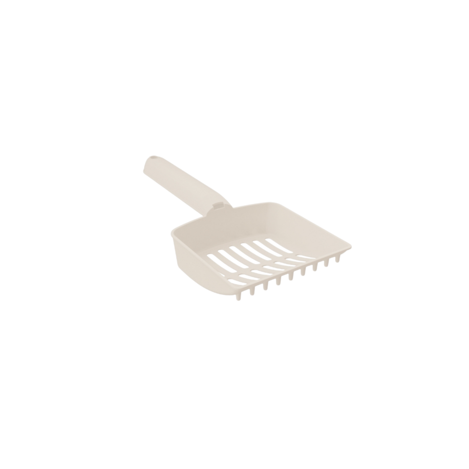 Irak Plastik Kedi Kumu Küreği Bej Renkli Kolide 40 Adet (PT355)