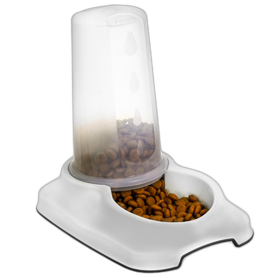 Irak Plastik Hazneli Mama / Su Kabı 3.5 Lt Beyaz Kolide 10 Adet (PT205)