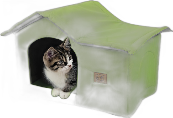 Chakie İmperteks Çatılı Ev Büyük Yatak Yeşil  (ST000851)