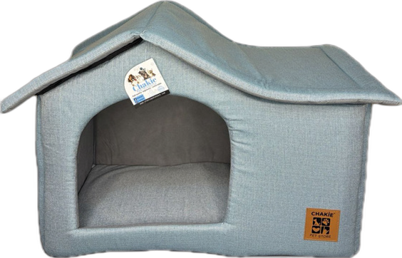 Chakie İç Mekan Keten Villa Çatılı Ev Mavi ( ST00256)