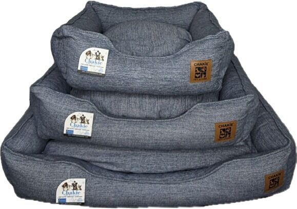 Chakie İç Mekan Keten Kumaş Kedi&Köpek Yatağı 3'Lü Set Mavi (ST000316)