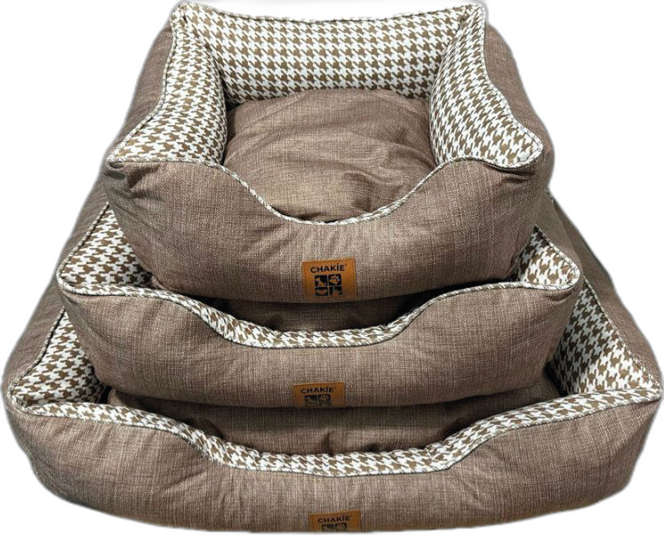 Chakie İç Mekan Kedi / Köpek Yatağı 3'Lü Set Kahverengi (ST00085)