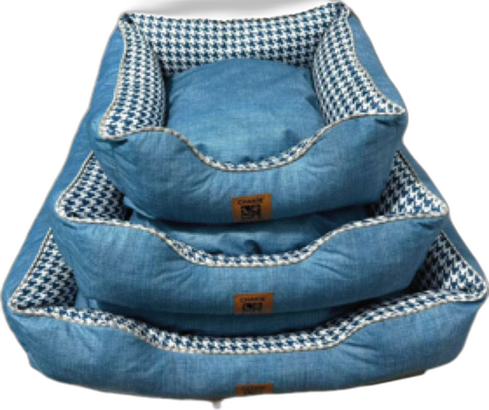 Chakie İç Mekan Kedi / Köpek Yatağı 3'Lü Set Mavi (ST00085)