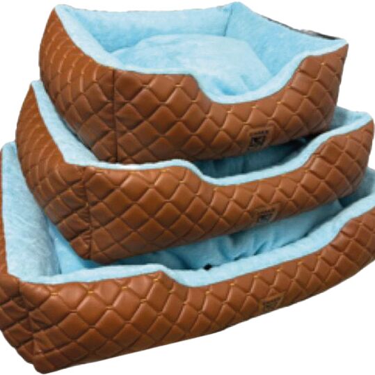 Chakie Alaska Deri 3'Lü Set Yatak Mavi (ST00210-1)