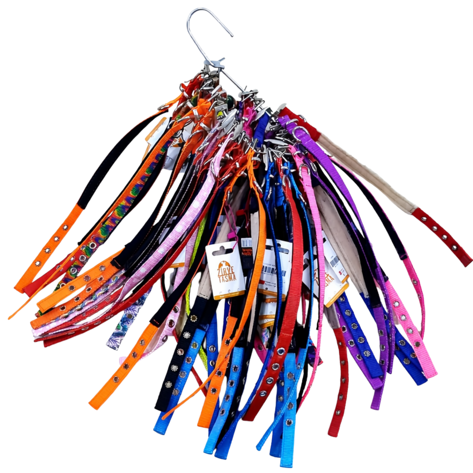 Bordo Pet ZT 1.5 Cm Karışık Desenli Köpek Boyun Tasması