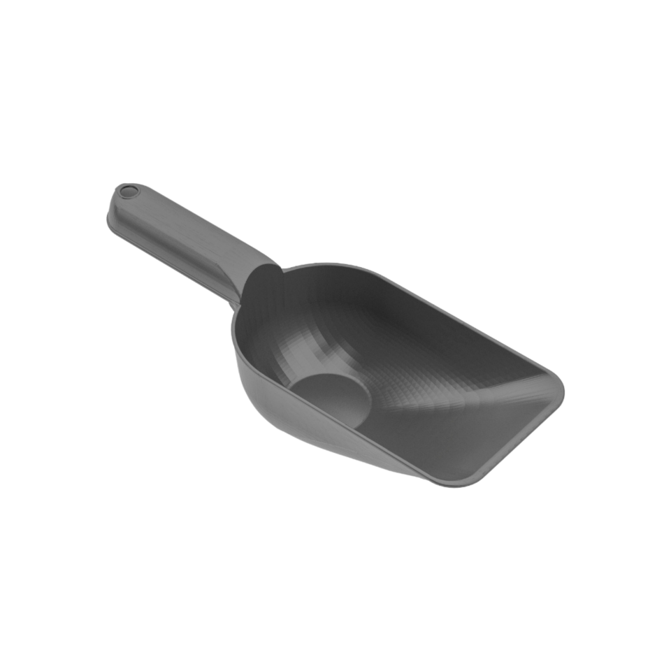 Irak Plastik Mama Küreği Kahverengi PT360 (Kolide 40 Adet )