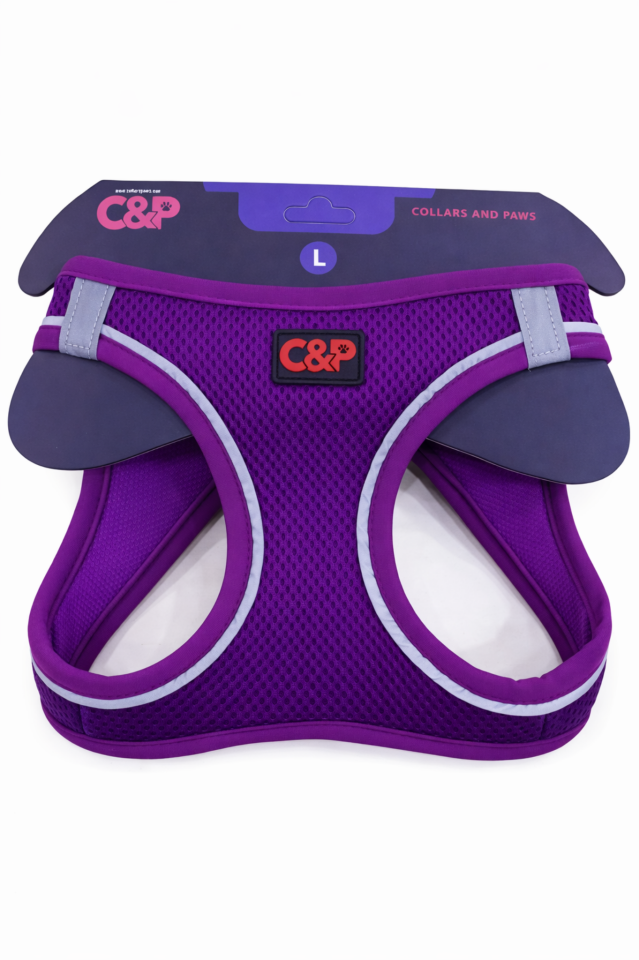 C&P Nefes Alabilir Comfort Köpek Göğüs Yeleği (Aır Mesh) L Mor