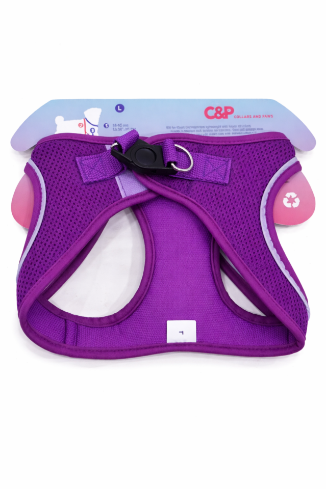 C&P Nefes Alabilir Comfort Köpek Göğüs Yeleği (Aır Mesh) L Mor