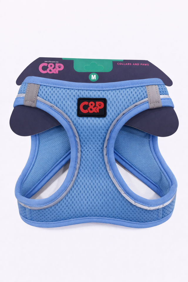 C&P Nefes Alabilir Comfort Köpek Göğüs Yeleği (Aır Mesh) M Mavi