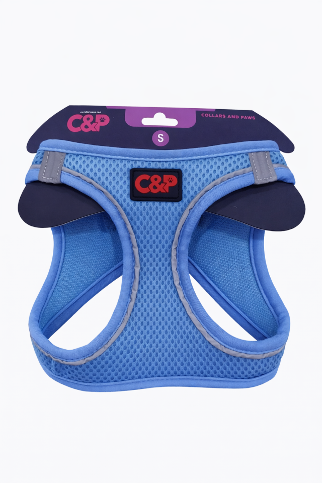 C&P Nefes Alabilir Comfort Köpek Göğüs Yeleği (Aır Mesh) S Mavi