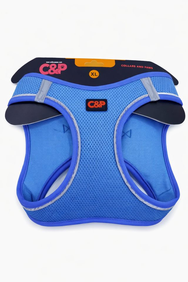 C&P Nefes Alabilir Comfort Köpek Göğüs Yeleği (Aır Mesh) Xl Mavi