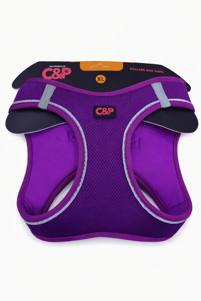 C&P Nefes Alabilir Comfort Köpek Göğüs Yeleği (Aır Mesh) Xl Mor