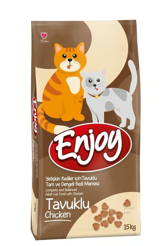 Enjoy Kedi Yetişkin Maması (Adult Cat Food) Tavuklu  (Chıcken) 15 Kg