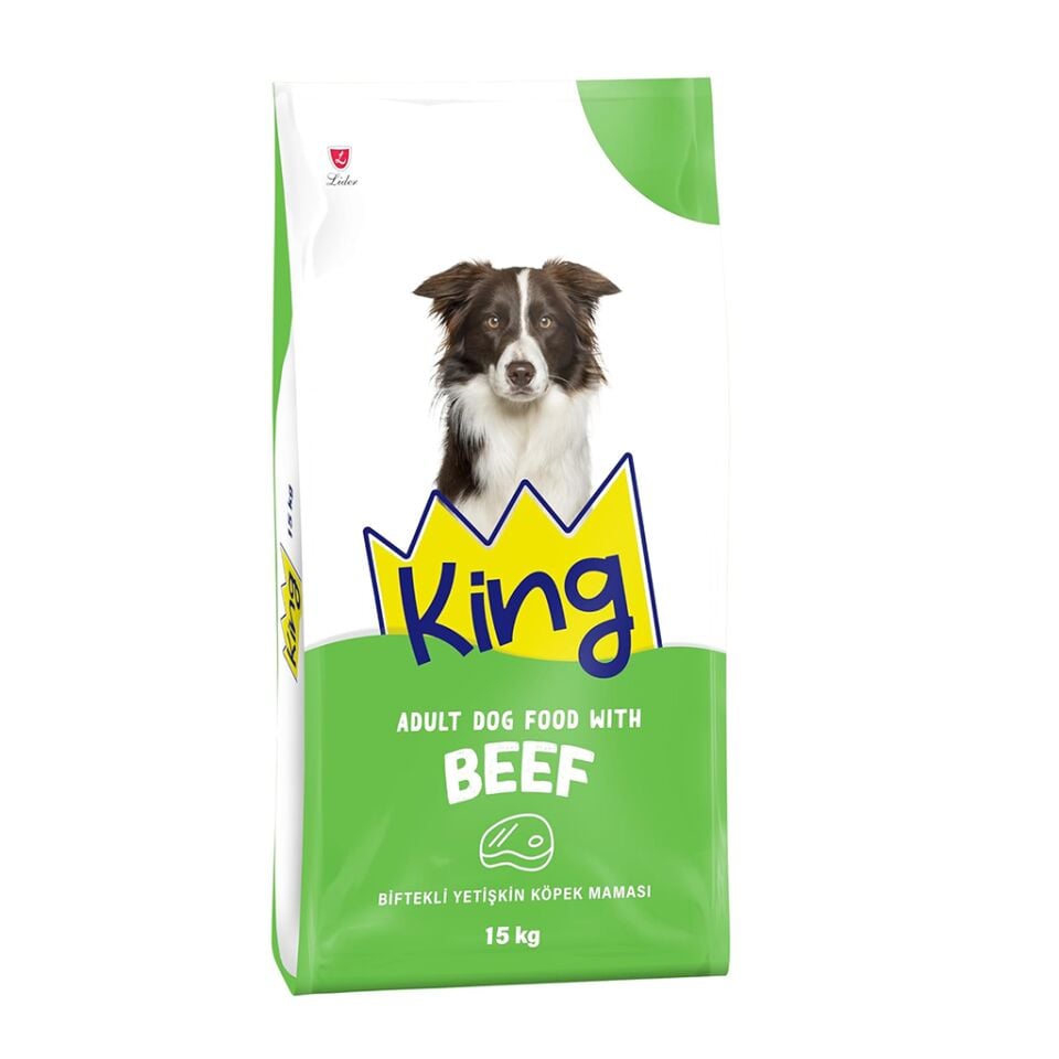 King Yetişkin (Adult) Biftekli (Beef) Köpek Maması ( Dog Food) 15 Kg