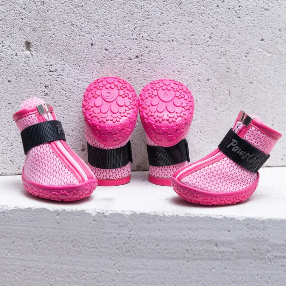 Pawstar Pds16 Pembe Aırmesh Köpek Ayakkabısı - Pds16-5
