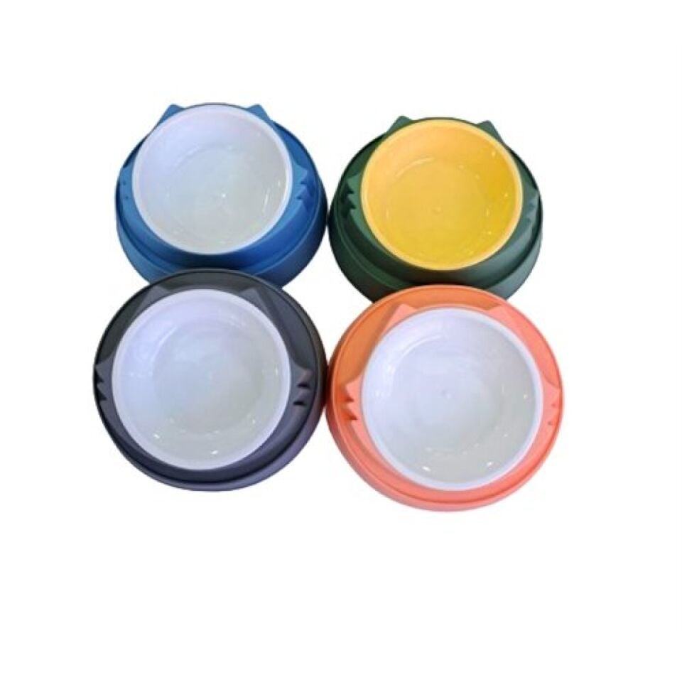 Tekli Plastik Mama Kabı ( Karma Renkler)