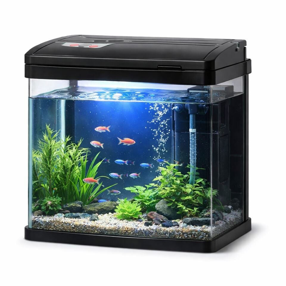 MACRO AQUARIUM Komple Akvaryum PY-240 Siyah 23×16×26 CM