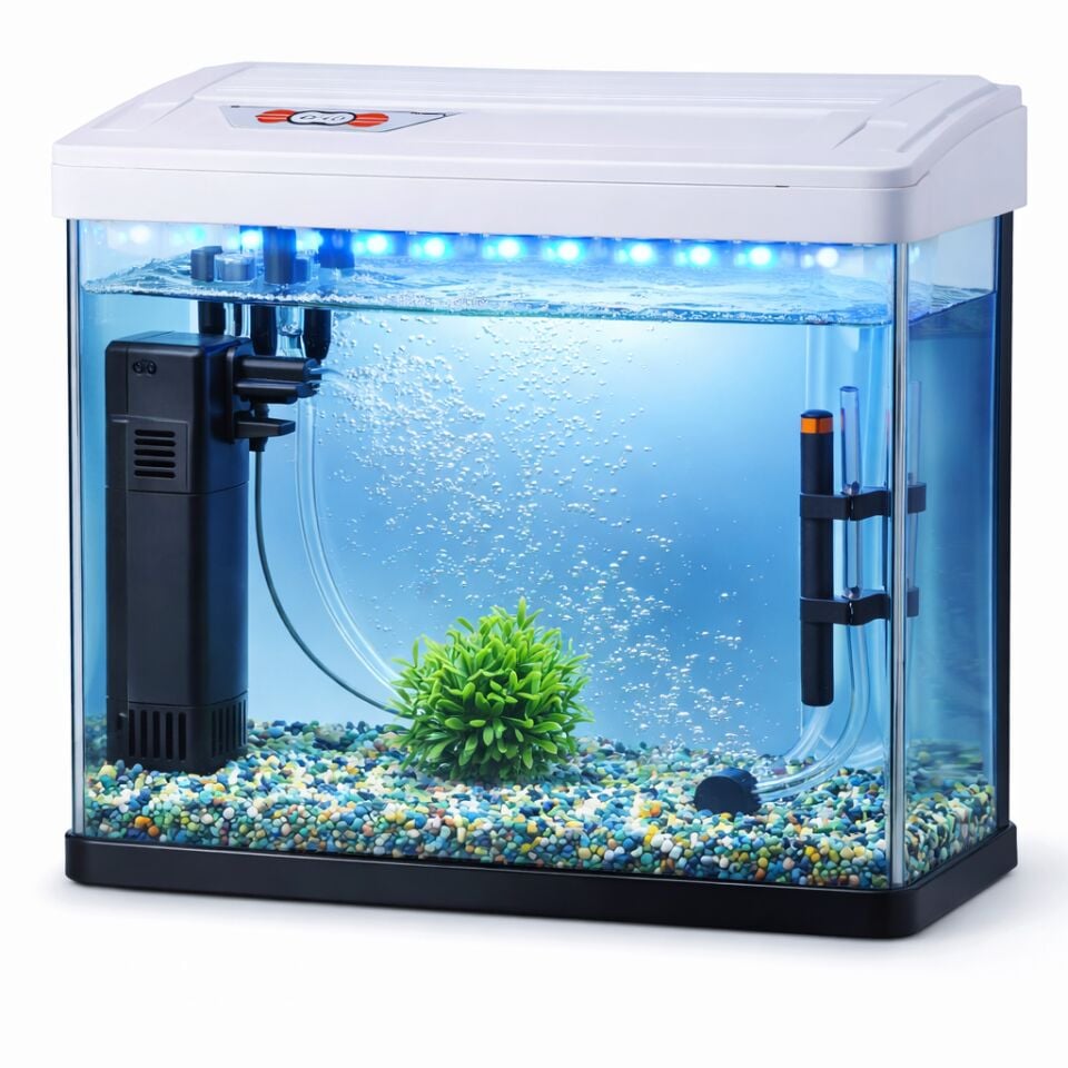 MACRO AQUARIUM Komple Akvaryum PY-300 Beyaz  29x18x31 CM