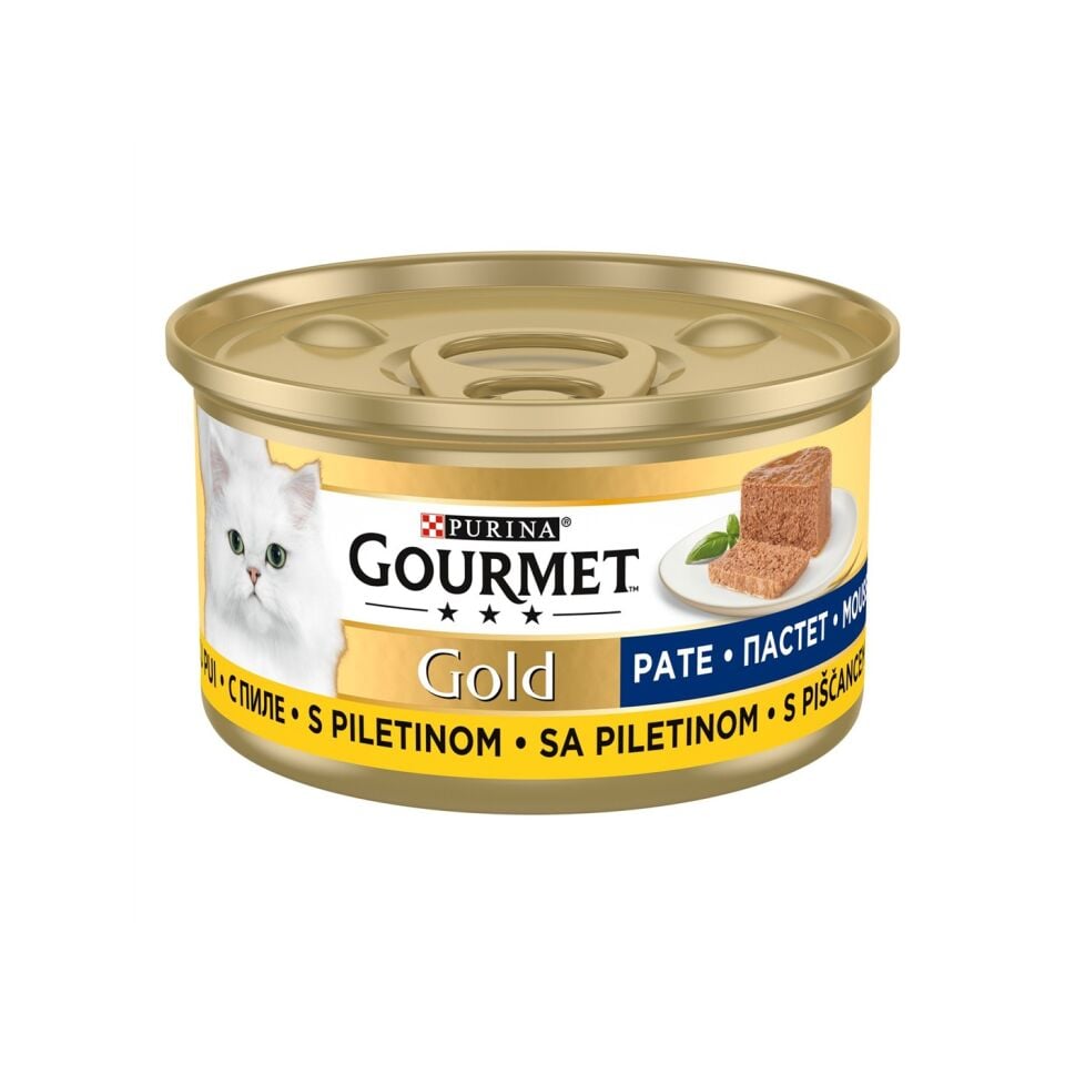 Purina Gourmet Gold Tavuklu Pate  Kıyılmış Konserve 85 Gr