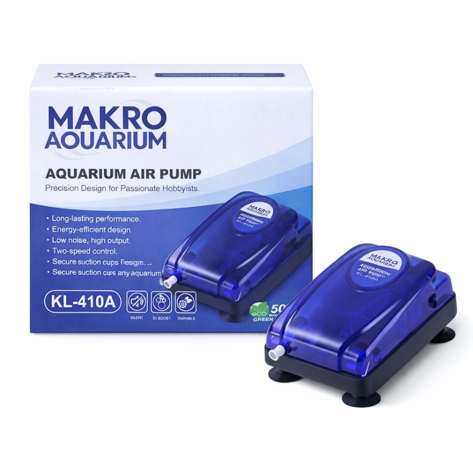 MACRO AQUARIUM KL-410A Air Pump Hava Motoru 5W 2×4 L/Min