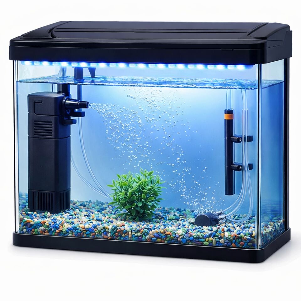 MACRO AQUARIUM Komple Akvaryum PY-300 Siyah 29x18x31 CM