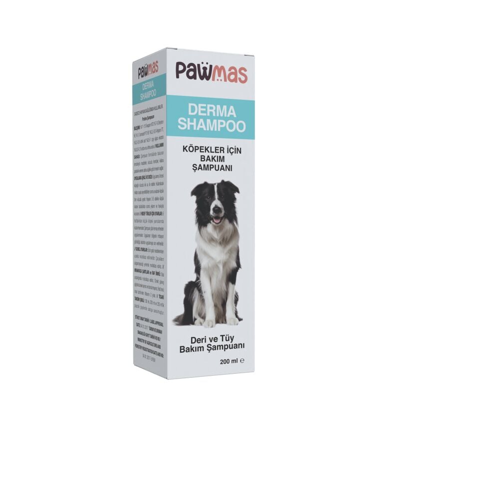 Pawmas Derma Shampoo Skın&Coat Care Sensıtıve Köpek Deri Ve Tüy Bakım Şampuanı 200 Ml
