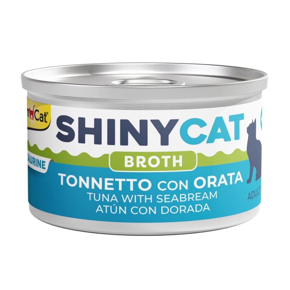 Gimcat Shıny Cat Broth Tuna Wıth Sea Bream (Çipuralı Ton Balıklı ) 70 Gr Konserve