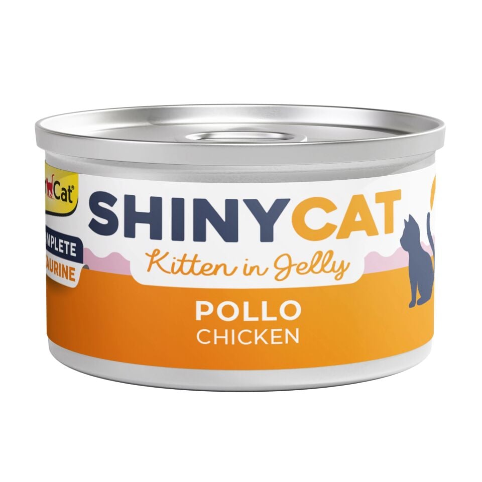 Gimcat Shıny Cat Jelly Kıtten Chıcken (Yavru Tavuklu) 70 Gr Konserve