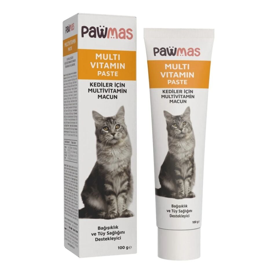 Pawmas Kedi Multi Vitamin Paste ( Bağışıklık Ve Tüy Destek) 100 Gr