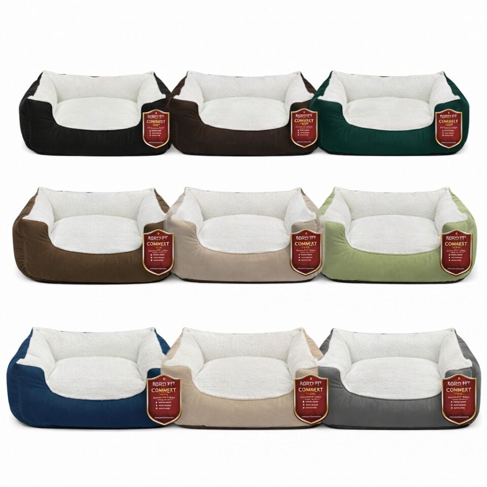 BordoPet Comfort Nest Kare Yatak