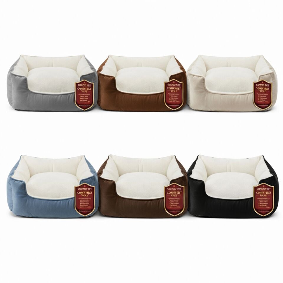 Bordopet Comfort Nest Special Kare Peluş Yatak