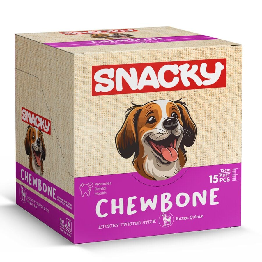 Snack Munchy Köpek Burgu Çubuk 15'Li 13 Cm 105 Gr ( 6 Paket )