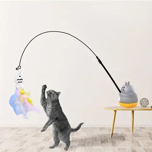 Mad Pet Dönen Kedi Şekilli Balık Uçlu Yapışkanlı Oyun Oltası 360
