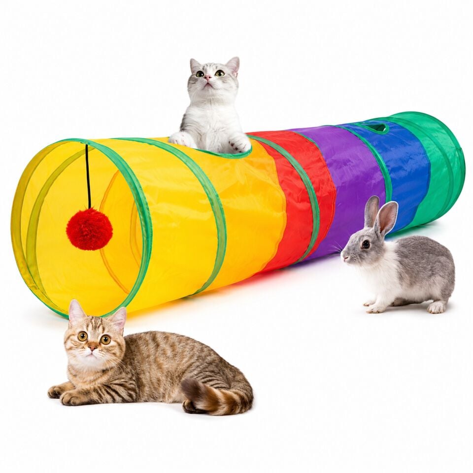 Mad Pet 179 - 120 Cm Düz Model Kedi Oyun Tüneli