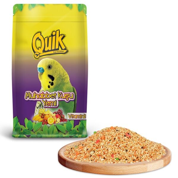 Quık Quık-009 Muhabbet Kuşu Yemi 400 Gr 12'li
