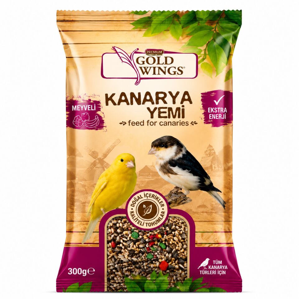 Gold Wıngs Gw-014 Meyveli Kanarya Yemi 300 Gr 20'li