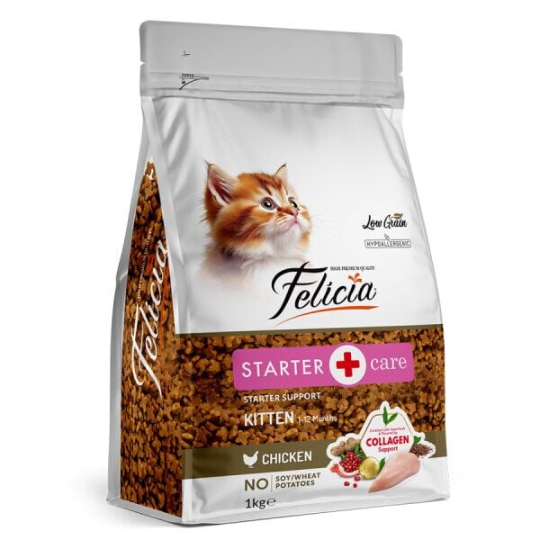 Felıcıa Flc-026 Starter Care (Başlangıç Desteği) Kıtten (Yavru) Tavuklu Az Tahıllı Kedi Maması 1 Kg