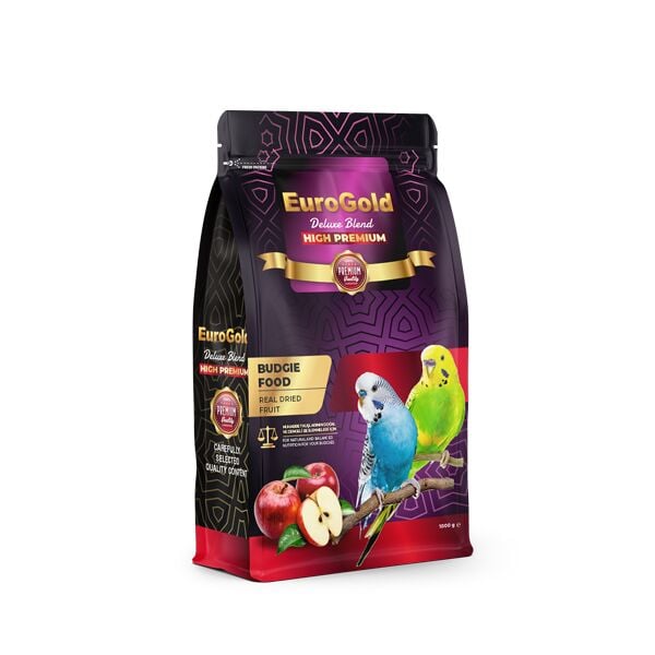 451-3078 Eurogold Deluxe Gerçek Elmalı Premium Muhabbet Yemi 1 Kg × 6 Paket