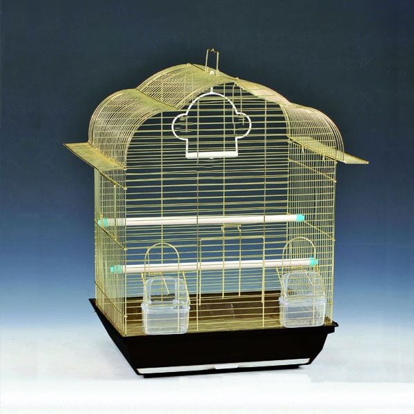 830-1217ag Eurogold Kafes Oval Çatı Pirinç 34,5 × 28 × 45,5 Cm